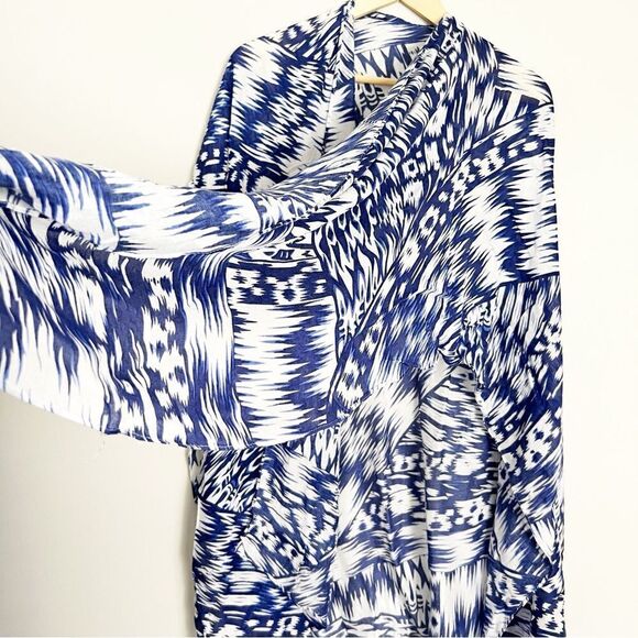 Michael Stars Ruana ikat shawl wrap - Picture 5 of 7